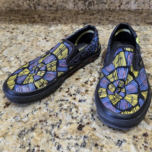 Vans Disney X Nightmare Before Christmas Oogie Boogie slip on sneakers shoes 6.5 - Picture 3 of 6
